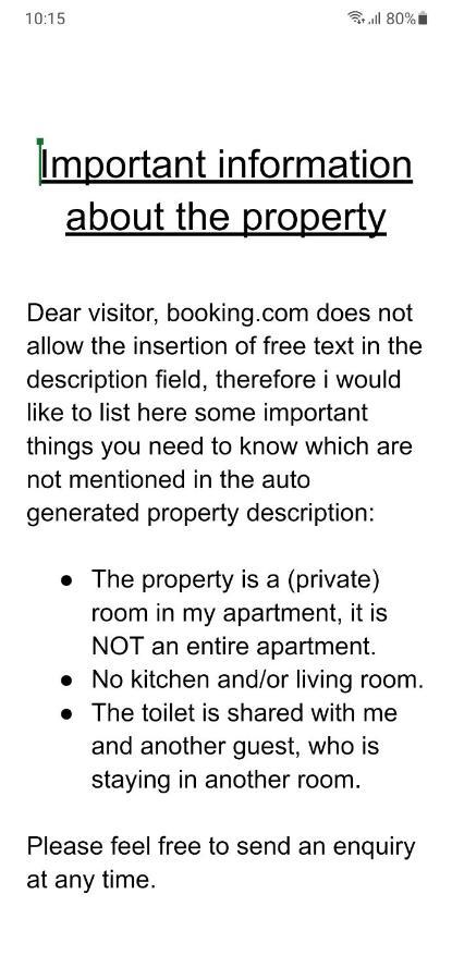 Nicole, Not For Parties, Not A Hotel, Room With Shared Bathroom, No Kitchen アムステルダム エクステリア 写真